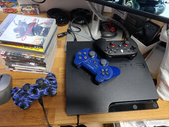 PS3 SONY Playstation 3 320GB 10her + 3 ovladače. - 3