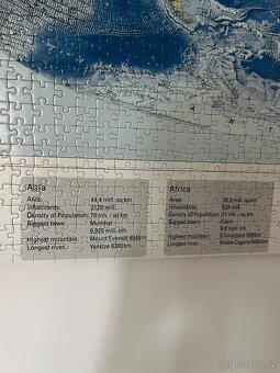 Puzzle mapa světa - 3