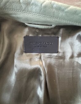 Krasná kožená bunda  Bruno Magli, L - 3