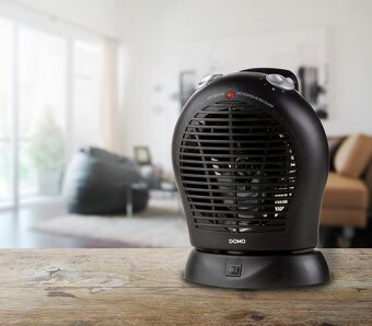 Teplovzdušný ventilátor s oscilací - DOMO DO7324F - NOVÝ - 3