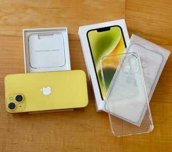 iPhone 14 Yellow BATERIE 100% TOP - 3