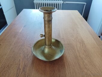 MOSAZNÝ EMPÍROVÝ SVÍCEN BIEDERMEIER 19. STOLETÍ Z FRANCIE - 3