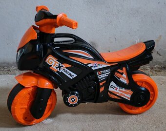 Odrážedlo motorka oranžovo-černá - 3