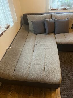 Rozkládací rohová sedačka do L - 3