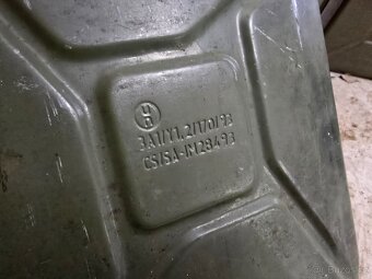 Plechové kanistry 2x10l a 2x5l - 3