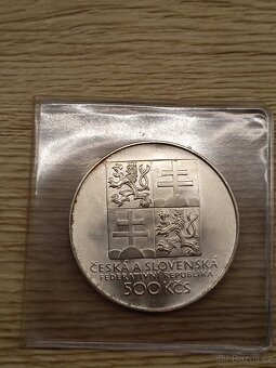 500 Kčs 1993 Československý tenis - 3