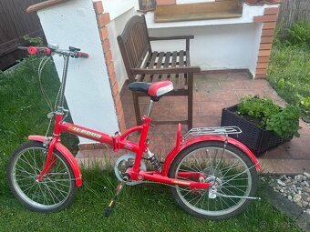 Skládací kolo Hillebud – retro styl, odpružené - 3