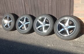 Alu disky R14 6J 4x100 + pneu letní - 3