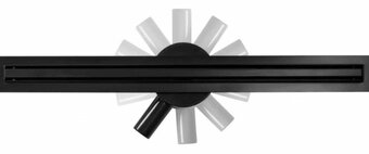 Calani lineární sprchový žlab ECO 360 slim 80 černý - 3