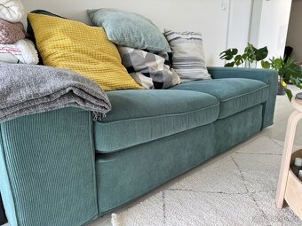 IKEA KIVIK 2místná pohovka, Kelinge šedotyrkysová - 3