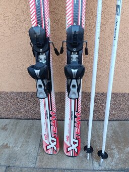 Prodám dětské lyže TECNO PRO 140 cm + hůlky 110 cm - 3