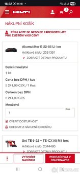 Hilti nuron Akumulátorové vrtací kladivo TE 6-22 - 3