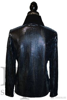 Westernová show halenka L - modrá - 3