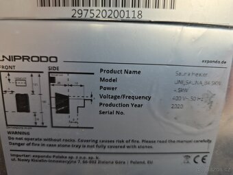 Saunová kamna 4-5kw - 3