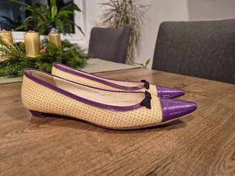 PRADA Raffia Colorblock Baleríny - Velikost 40 - 3