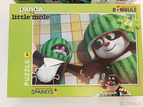2x Puzzle Krtek & Panda - věk 4+ - 3
