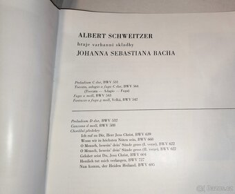 Albert Schweitzer hraje Bacha- soubor 2 LP desek. - 3