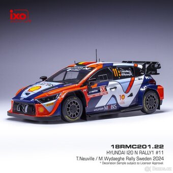 Modely Hyundai i20 Rally1 1:18 IXO - 3
