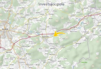 Prodej louky 6 743 m², Dobřív - Pavlovsko - 3