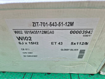 sada 4kusů 15" alu disků FONDMETAL  Škoda Octavia, VW - 3