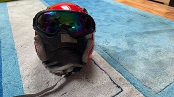 Dětská lyžařská přilba XXS s brýlemi - 3