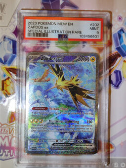 POKEMON Zapdos ex (MEW 202) edice 151 PSA 9 MINT - 3