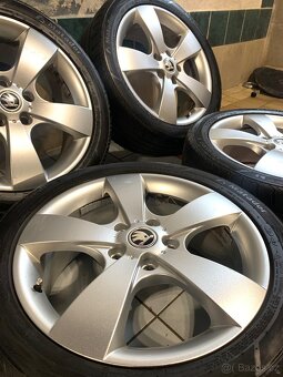 Alu kola Škoda R17 5X112 LETNÍ PNEU 225/45 R17 PEGASUS - 3