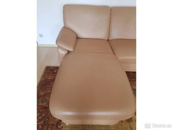 Moderní kožená sedací souprava ve tvaru "U", 3437 - 3