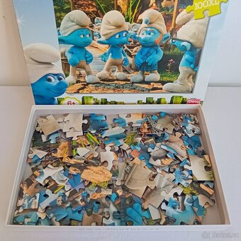 Puzzle Šmoulové 100 dílků + kniha s puzzle - 3