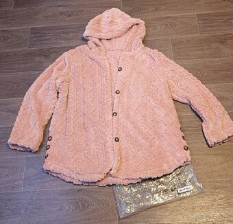Dámská plyšová kardiganová mikina/bunda vel. XXL - 3
