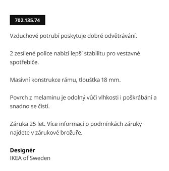 Metod skříň 220cm černá na troubu/lednici už nejde koupit - 3