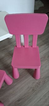 Dětský stolek a 2 židličky IKEA MAMMUT - 3