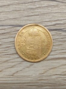 Zlatý 4 zlatník 1870 GYF - 3