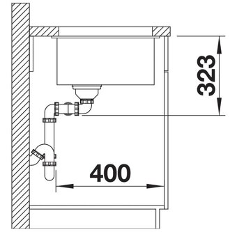 Dřez BLANCO Subline 350/350 – šedy (523577) - 3