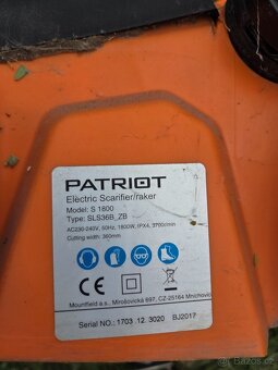 vertikutator patriot s1800 - 3