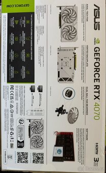 NOVÁ - Asus Dual GEFORCE RTX 4070 - 3