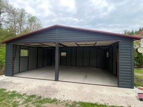 Plechová dvojgaráž 7x6m - 3
