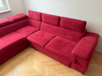 Rohová sedací souprava - super stav, záruka - 3