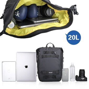 Rhinowalk motobrašna na sedlo 20L MT21620 - žlutá - 3