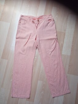 Dámské kalhoty-široké nohavice, rifle, manšestráky-vel.L, XL - 3