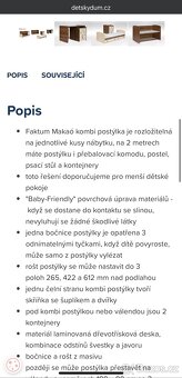 Kombinovaná dětská postel a postýlka - 3