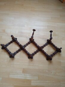 Dřevěný skládací věšák 50x85cm - 3