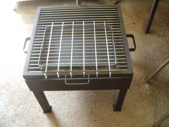 Zahradní přenosné ohniště,gril,4mm plech - 3