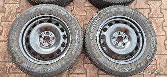 Plechové disky VW Troc 5x112 6x16 ET43 205/60r16 zimni - 3