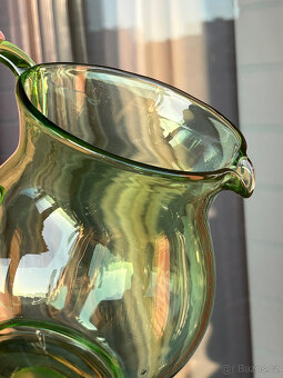 Retro džbán 1.7l, zelené sklo - 3