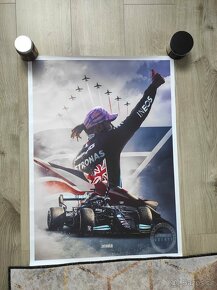 Lewis Hamilton poster, plátno 50x70 - 3