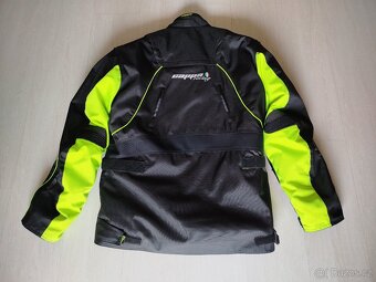 Bunda moto pánská Cappa textilní černá/fluo, XL - 3