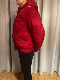 Červená zimní bunda Adidas - 3
