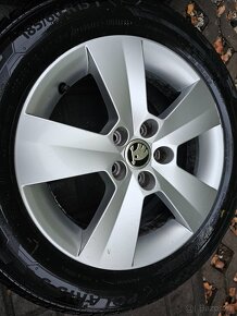 ALU kola zimní Škoda 5x100 Fabia III Rapid R15 Matone - 3