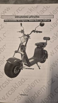 Elektrokoloběžka - Harley , Chopper 2000W - 3